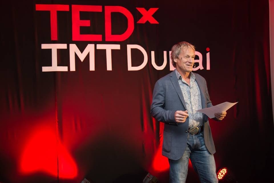 Professor Jay Hays speaking at TEDx IMT Dubai